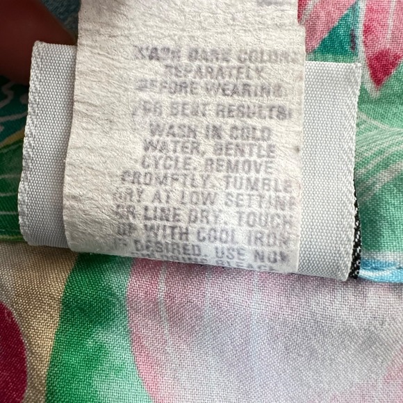 Vintage Women Grandma Kitsch Maximalist Patchwork Motif Windbreaker Sz 1X Nylon - Picture 7 of 8